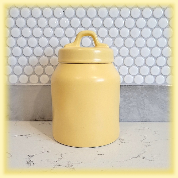 Rae Dunn Yellow Tweet Jar - NWOT - Picture 4 of 8